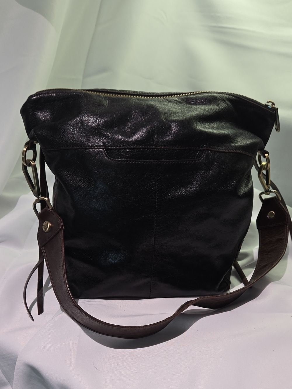 HOBO black leather crossbody bag